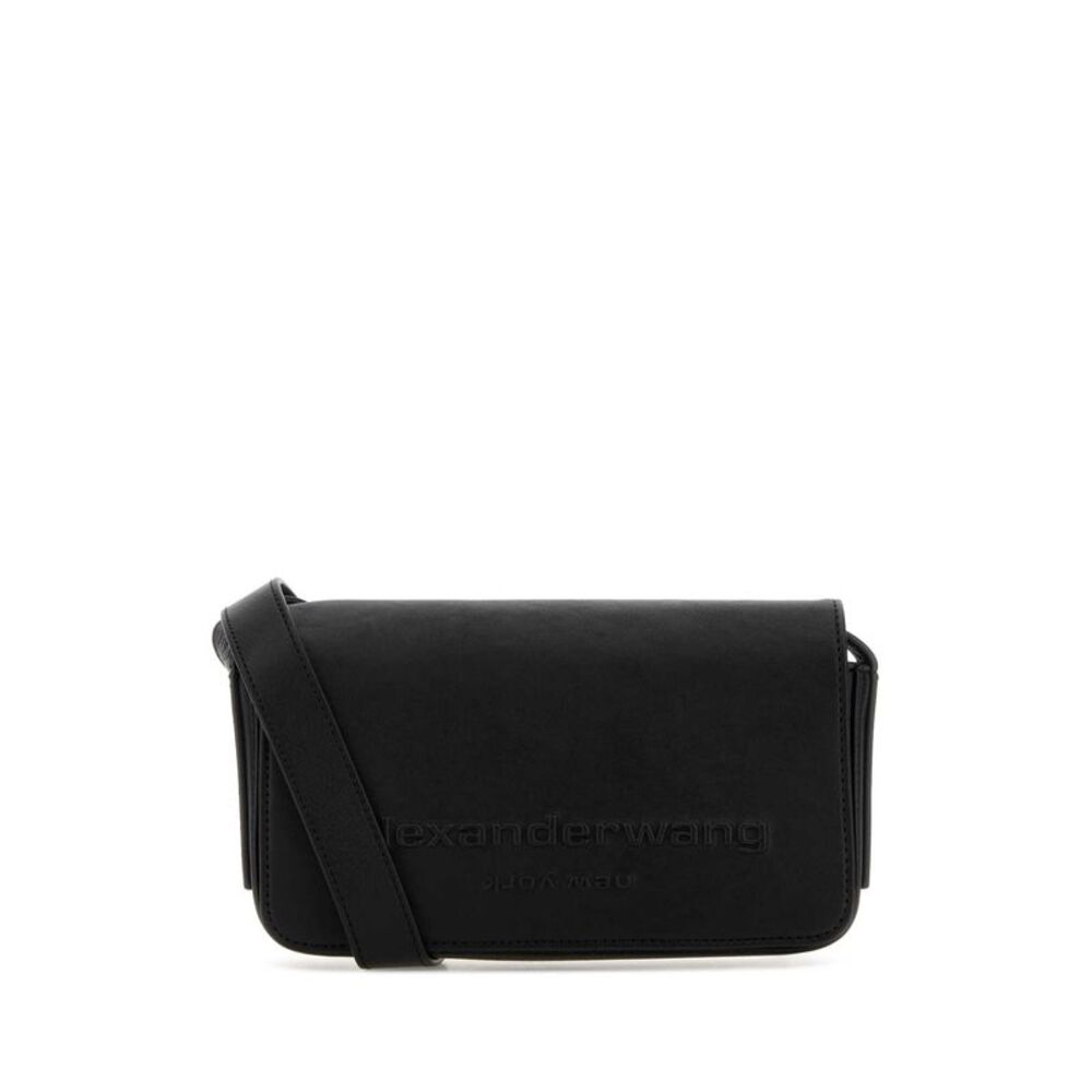 Alexander Wang Women Black Leather Punch Crossbody Bag